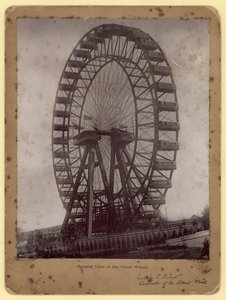 Ogólny widok na Wielkie Koło, Earls Court, Londyn autorstwa English Photographer