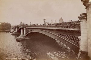 Widok ogólny Blackfriars Bridge autorstwa English Photographer