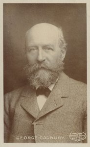 George Cadbury (1839-1922), angielski producent czekolady i działacz na rzecz spraw społecznych autorstwa English Photographer