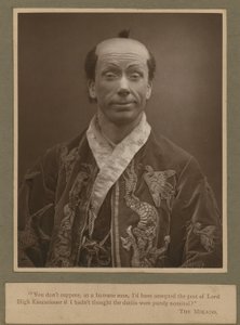 George Grossmith jako Ko-Ko w Mikado autorstwa English Photographer