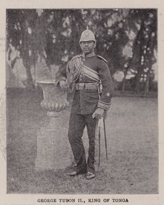 Jerzy Tubon II, król Tonga autorstwa English Photographer