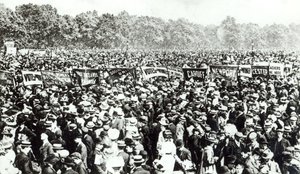 Pokaz Wielkich Głosów na Kobiety w Hyde Parku, 21 czerwca 1908 autorstwa English Photographer