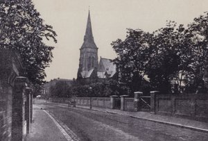 Grove Road i St Judes (zdjęcie czarno-białe) autorstwa English Photographer