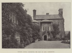 Zamek Gwydyr, Carnarvon, siedziba hrabiego Carrington autorstwa English Photographer