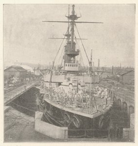 HMS Implacable, zamówiony przez księcia Ludwika Battenberg autorstwa English Photographer