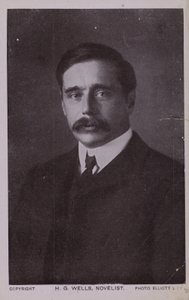 H G Wells (1866-1946), angielski powieściopisarz autorstwa English Photographer