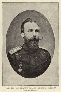 H H Leopold Franz Nicolaus, panujący książę Anhalt-Dessau autorstwa English Photographer