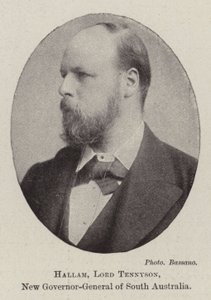 Hallam, Lord Tennyson, Nowy Gubernator Generalny Australii Południowej autorstwa English Photographer