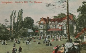 Hampstead, Golders Hill, The Mansion. Pocztówka wysłana 18 sierpnia 1913 r. autorstwa English Photographer