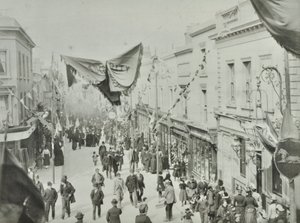 Hare Street: otwarcie promu Woolwich, 1889 autorstwa English Photographer