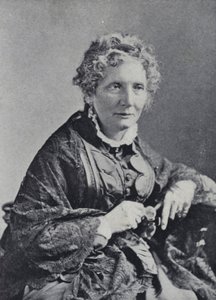 Harriet Beecher Stowe (zdjęcie czarno-białe) autorstwa English Photographer