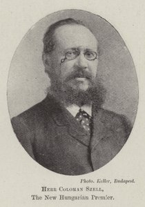 Herr Coloman Szell, nowy premier Węgier autorstwa English Photographer