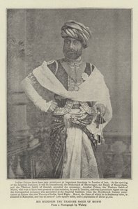 Jego Wysokość Sahib Thakore z Morvi autorstwa English Photographer
