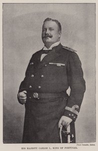 Jego Wysokość Carlos I, Król Portugalii autorstwa English Photographer