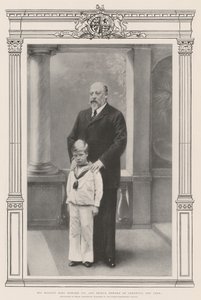 Jego Królewska Mość Król Edward VII i Książę Edward Kornwalii i York autorstwa English Photographer