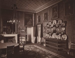 Holland House, Londyn: Jadalnia (zdjęcie czarno-białe) autorstwa English Photographer