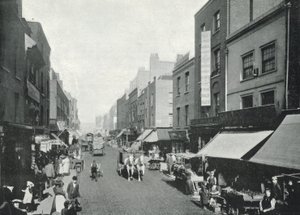Hoxton, Pitfield Street (zdjęcie czarno-białe) autorstwa English Photographer