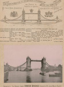 Dla upamiętnienia otwarcia mostu Tower Bridge autorstwa English Photographer