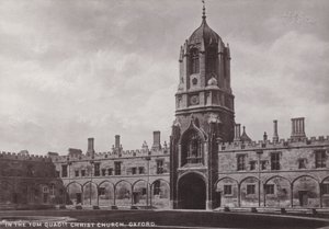 W Tom Quadrangle Christ Church w Oksfordzie autorstwa English Photographer