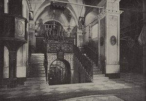 Wnętrze kościoła łacińskiego Zwiastowania NMP w Nazarecie, stojącego nad miejscem domu Józefa ? autorstwa English Photographer