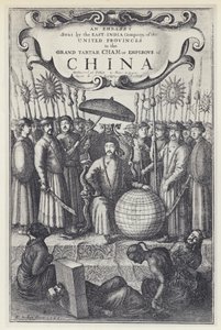 J Nieuhof, Ambasada wysłana przez Kompanię Wschodnioindyjską do Chin, Tr J Ogilby 1673 (zdjęcie czarno-białe) autorstwa English Photographer