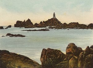 Jersey: Latarnia morska Corbiere (kolorowe zdjęcie) autorstwa English Photographer