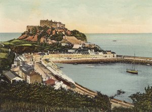 Jersey: Zamek Mount Orgueil (kolorowe zdjęcie) autorstwa English Photographer