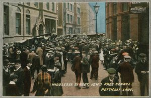 Jewish Free School, Middlesex Street, Petticoat Lane, Londyn autorstwa English Photographer
