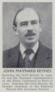 John Maynard Keynes (zdjęcie czarno-białe) autorstwa English Photographer