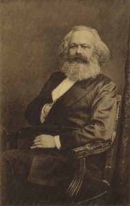 Karol Marks (1818-1883), niemiecki filozof, ekonomista, historyk i teoretyk polityki autorstwa English Photographer