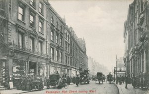 Kensington High Street patrząc na zachód autorstwa English Photographer