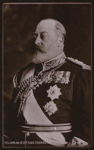 Król Edward VII (zdjęcie czarno-białe) autorstwa English Photographer