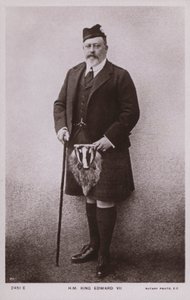 Król Edward VII (zdjęcie czarno-białe) autorstwa English Photographer