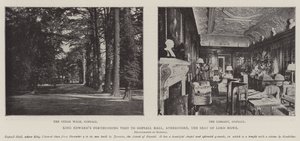 Król Edwards Zbliża się wizyta w Gopsall Hall w Atherstone, siedzibie Lorda Howe autorstwa English Photographer