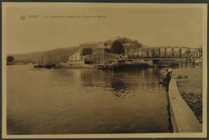 Cytadela i zbieg Sambre i Mozy, Namur, ok. 1914 autorstwa English Photographer