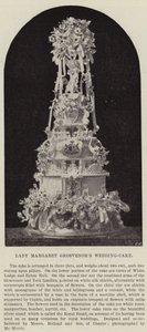 Tort weselny Lady Margaret Grosvenors autorstwa English Photographer