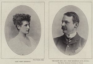 Lady West Ridgeway i szanowny sir Joseph West Ridgeway autorstwa English Photographer