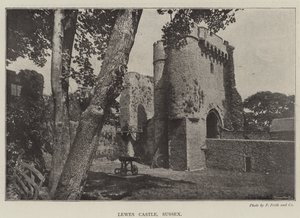 Zamek Lewes, Sussex autorstwa English Photographer