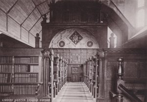 Biblioteka Merton College Oksford autorstwa English Photographer
