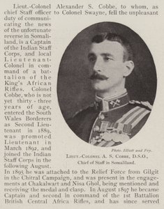 Podpułkownik AS Cobbe, DSO, szef sztabu w Somalilandzie autorstwa English Photographer