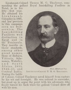 Podpułkownik T M G Thackeray autorstwa English Photographer