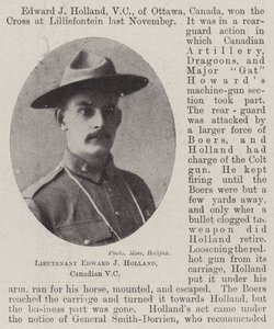 Porucznik Edward J Holland, kanadyjski VC autorstwa English Photographer