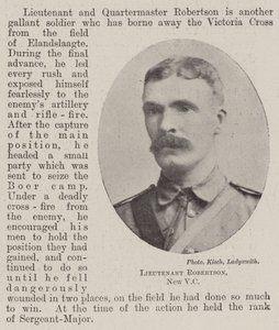 Porucznik Robertson, nowy VC autorstwa English Photographer