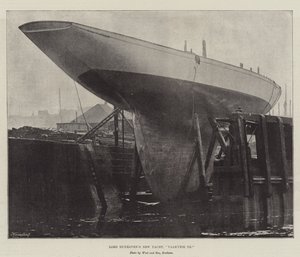 Lord Dunraven nowy jacht, Valkyrie III autorstwa English Photographer