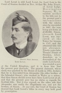 Lord Lovat autorstwa English Photographer