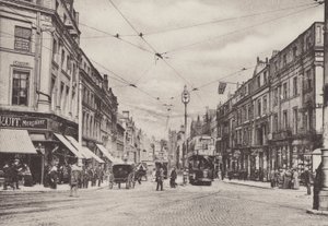 Lord Street, Liverpool (zdjęcie czarno-białe) autorstwa English Photographer