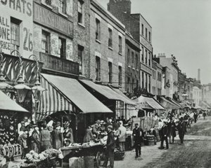 Lower Marsh: patrząc na wschód, 1896 autorstwa English Photographer