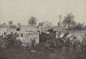Lydda, Starożytny Pan Starego Testamentu, gdzie Apostoł Paweł przywrócił chorego Eneasza autorstwa English Photographer