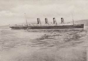 MSS "Mauretania" (zdjęcie czarno-białe) autorstwa English Photographer