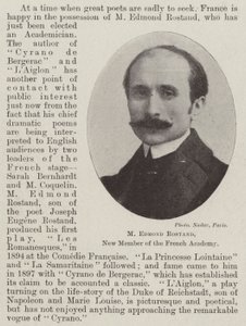 M Edmond Rostand, nowy członek Akademii Francuskiej autorstwa English Photographer